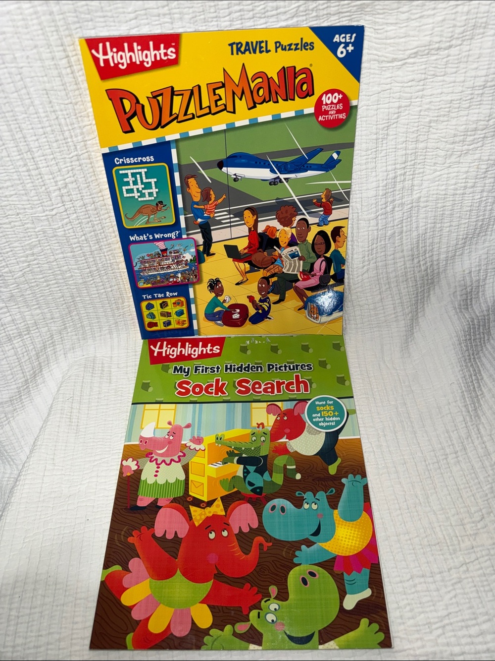 PuzzleMania & My First Hidden Pictures Sock Search - Colorful Kids Puzzle Pack